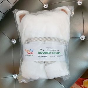Hooded NEW Baby Towel & Washcloth Set Organic
